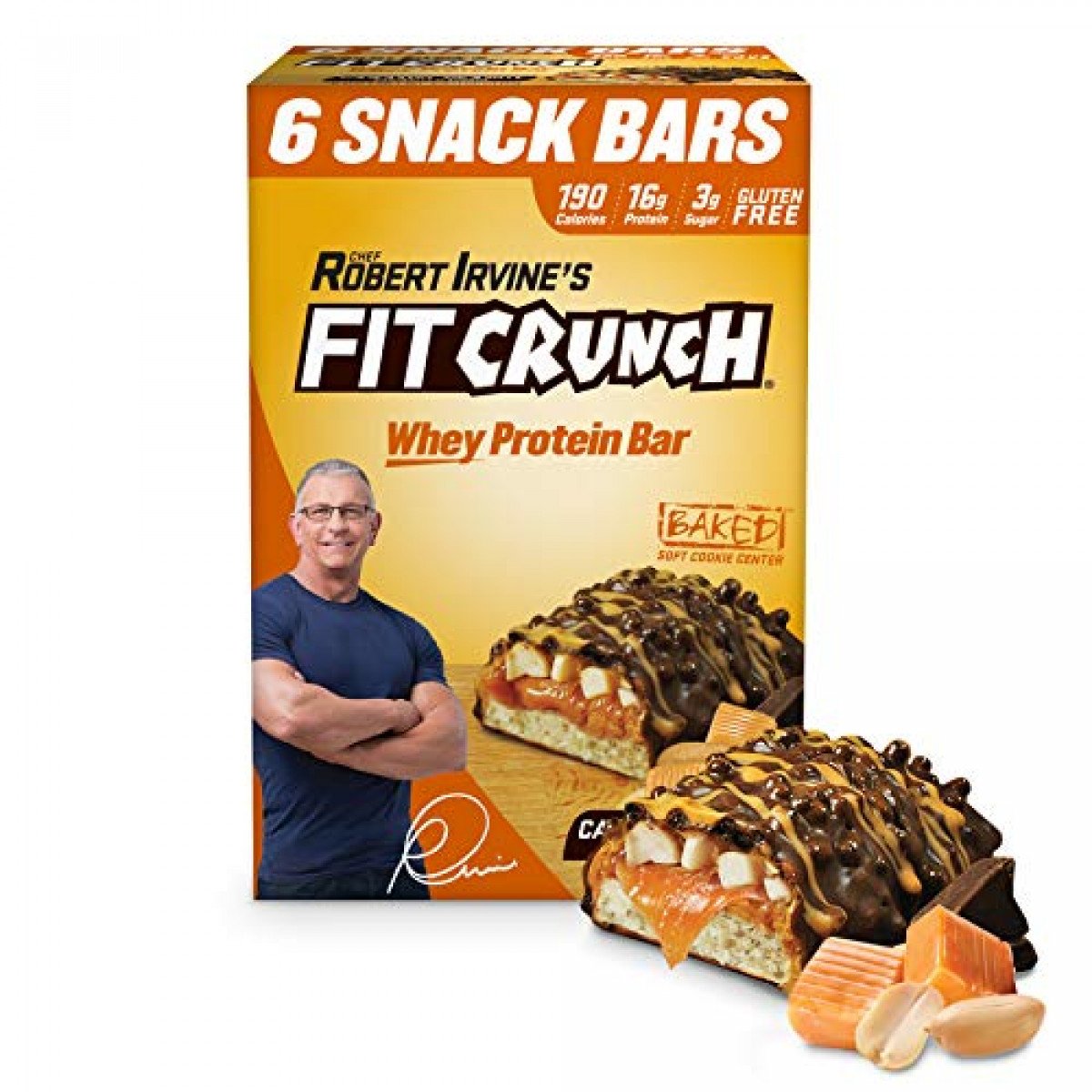 FITCRUNCH Snack Size Protein Bars, Designed by Robert