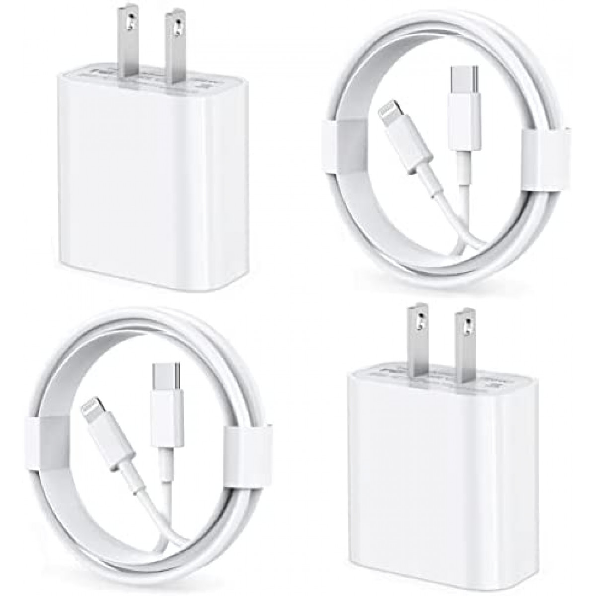 For iPhone 11/12/13 Pro/X/XR Fast Charger PD Cable Cord Power Adapter  Type-C