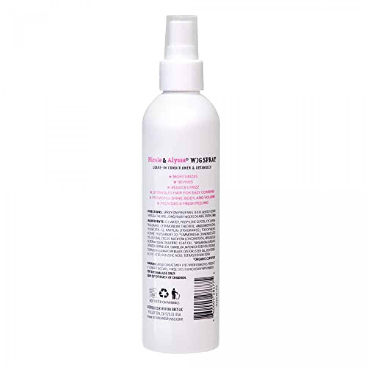 Wig Spray For Synthetic Hair 8oz - Leave-in