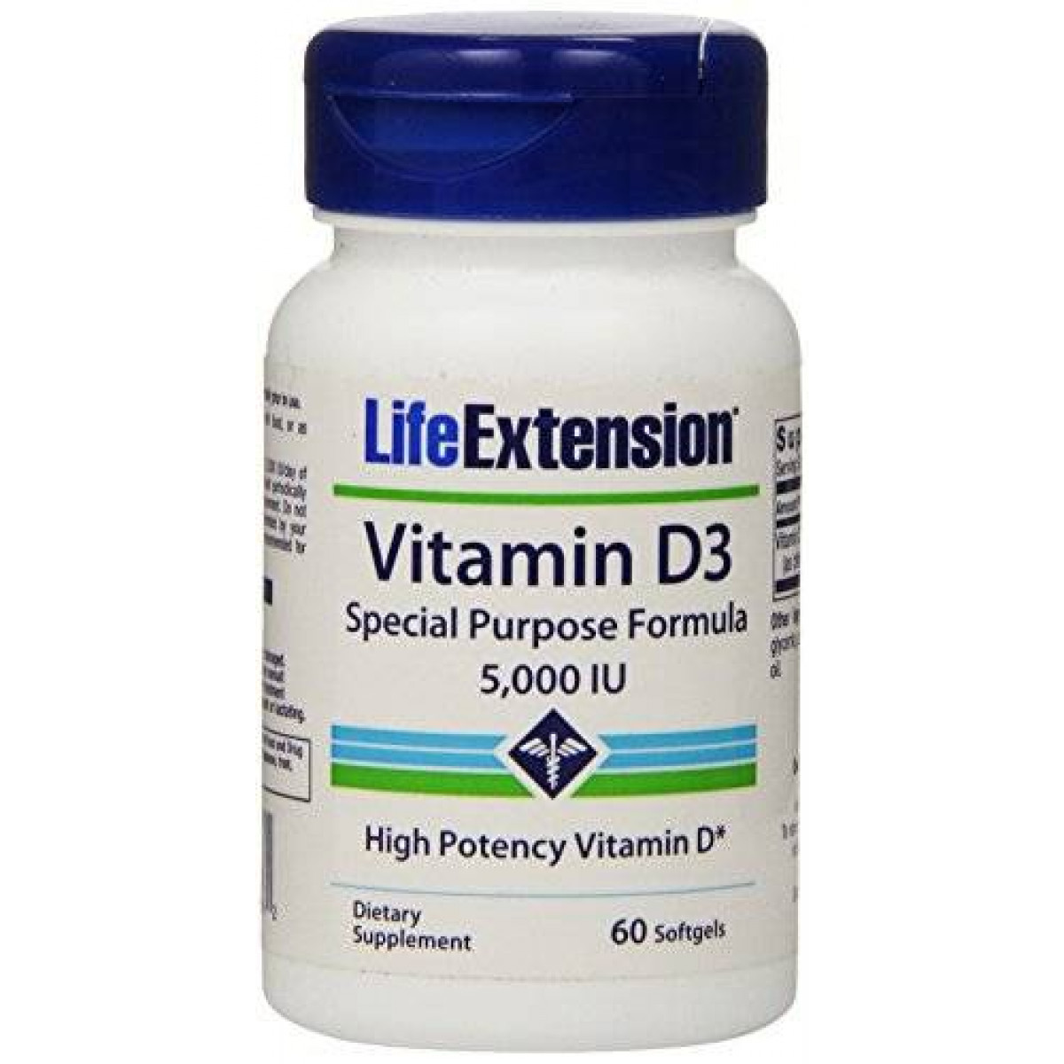 Life Extension Vitamin D3, 5000 IU, 60 Softgels