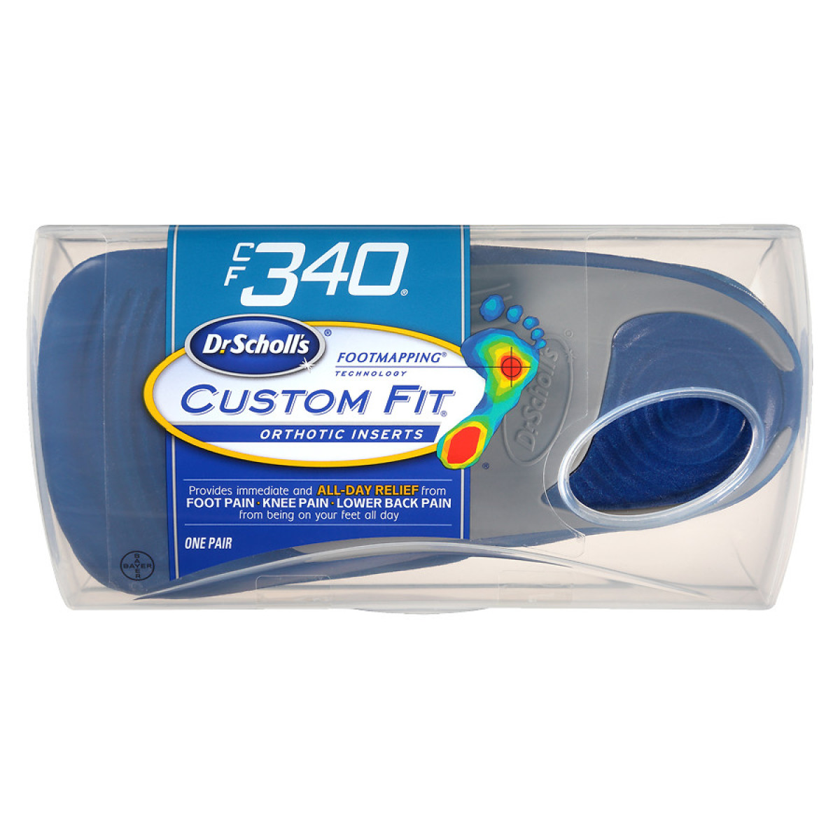 Scholl's Custom Fit Orthotic Inserts Dr 