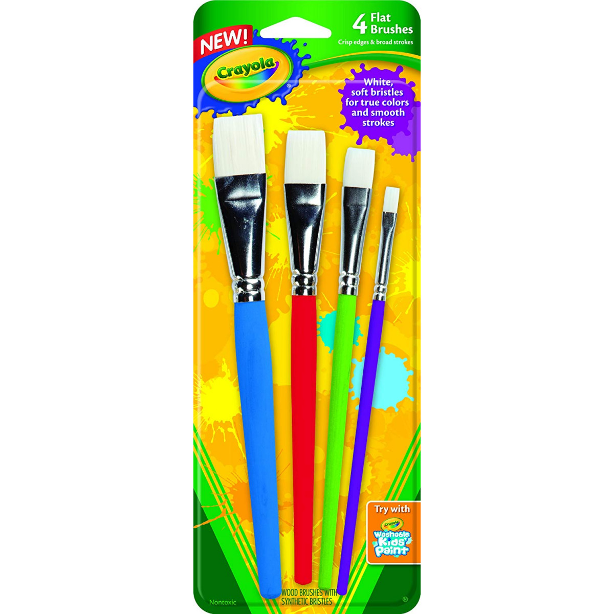 Crayola® Big Paint Brushes, 4 Count