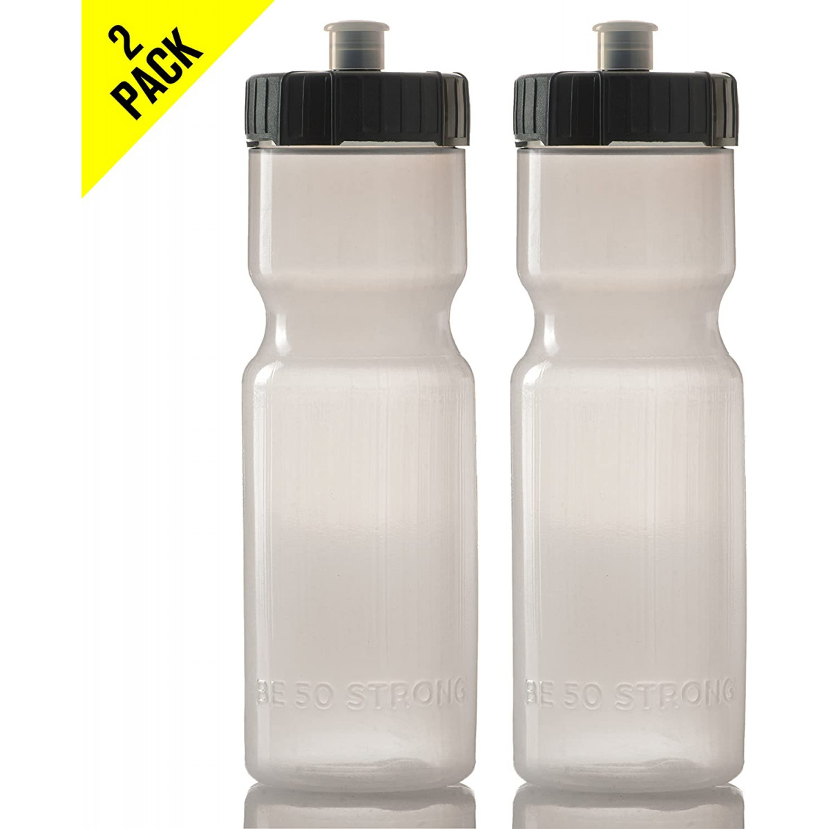 50 Strong Kids Water Bottle, 22 Oz. BPA- Free Sports Squeeze Water Bottles