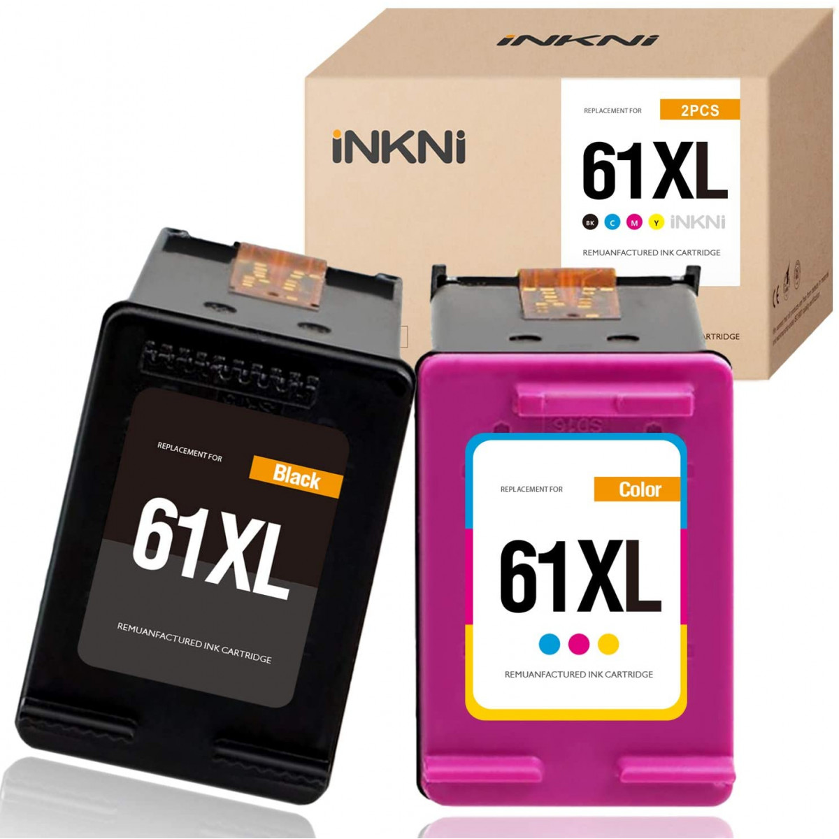 Inkni Remanufactured Ink Cartridge Replacement For Hp 6242