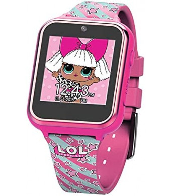 Accutime Kids LOL Surprise Hot Pink Educational Learning Touchscreen Smart Watch Toy for Girls, Boys, Toddlers - Selfie Cam, Learning Games, Alarm, Calculator, Pedometer and more (Model: LOL4104)