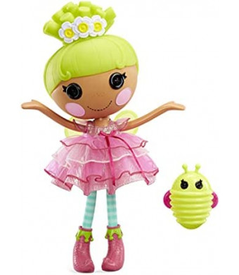 Lalaloopsy Doll- Pix E. Flutters & Pet Firefly, 13" Fairy Doll with Florescent Yellow Hair, Pink Outfit & Accessories, Reusable House Playset- Gifts for Kids, Toys for Girls Ages 3 4 5+ to 103 Years