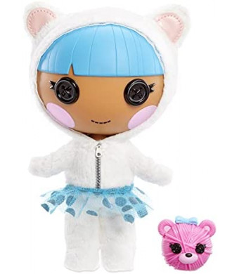 Lalaloopsy Littles Doll- Bundles Snuggle Stuff and Pet Yarn Ball Bear, 7" Winter Doll with Blue/White Outfit & Accessories, Reusable House Playset- Kids Gifts, Toys for Girls Ages 3 4 5+ to 103 Years