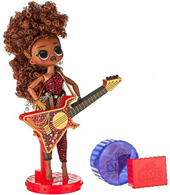 LOL Surprise OMG Remix Rock Ferocious Fashion Doll with 15 Surprises Including Bass Guitar, Outfit, Shoes, Stand, Lyric Magazine, & Record Player Playset, Kids Gift, Toys for Girls Boys Ages 4 5 6 7+