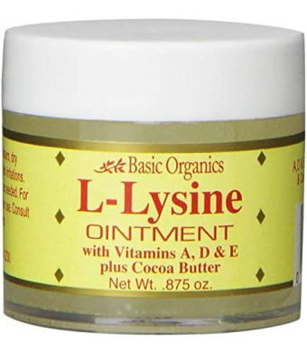 Basic Organics L-Lysine Ointment 0.875 oz (Pack of 4)