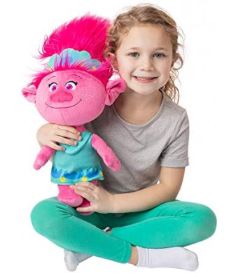 Franco Kids Bedding Soft Plush Cuddle Pillow Buddy, One Size, Trolls World Tour Poppy