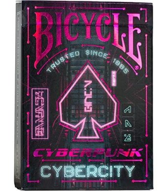 Bicycle Cyberpunk Cybercity Premium Playing Cards, 1 Deck, 62,5 x 88 mm