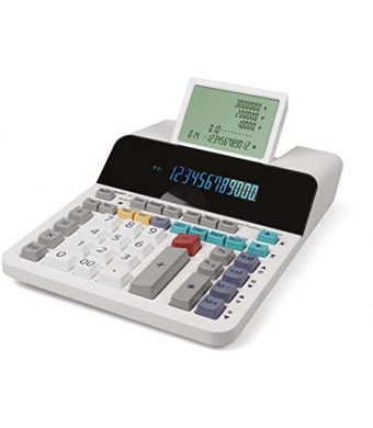 Sharp EL-1901 Paperless Printing Calculator with Check and Correct, 12-Digit LCD Primary Display, Functions the Same as a Printing Calculator/Adding Machine with Scrolling LCD Display Instead of Paper