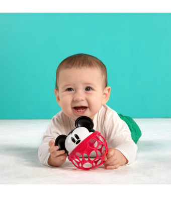 Bright Starts Disney Baby Mickey Mouse Rattle Along Buddy BPA-fee Easy-Grasp Toy, Ages Newborn+