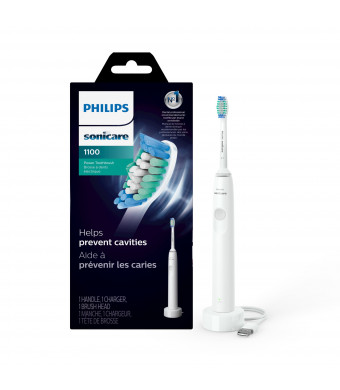 Philips Sonicare 1100 Power Toothbrush, Rechargeable Electric Toothbrush, White Grey HX3641/02