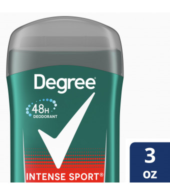 Degree Men Deodorant Stick Intense Sport 48 Hour Protection 3 oz