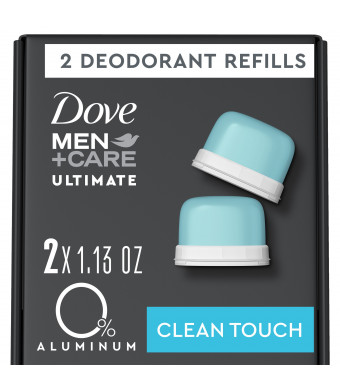 Dove Men+Care Ultimate Deodorant Refill Clean Touch 0% Aluminum 1.13 OZ 2 Count