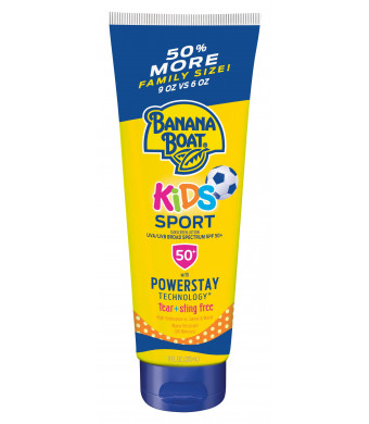 Banana Boat Kids Sport Sunscreen Lotion SPF 50+, 9.5 oz