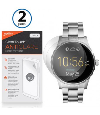 BoxWave [ClearTouch Anti-Glare (2-Pack)] Anti-Fingerprint Matte Film Skin for Fossil Q Marshal, Wander