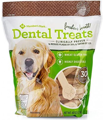 Concord Import Member S Mark Dental Chew Treats for Dogs (30 Ct.) Wholesale, Cheap, Discount, Bulk (1 - Pack), 901567