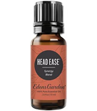 Edens Garden Head Ease Essential Oil Synergy Blend, 100% Pure Therapeutic Grade (Undiluted Natural/ Homeopathic Aromatherapy Scented Essential Oil Blends) 10 ml