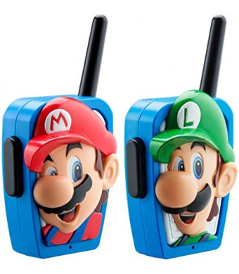 Super Mario Bros Walkie Talkies Kids Toys, Long Range, Two Way Static Free Handheld Radios, Designed for Indoor or Outdoor Games for Kids Aged 3 and Up