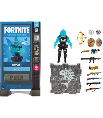 Fortnite Vending Machine, Includes Highly-Detailed and Articulated 4-inch Rippley Figure, Weapons, Back Bling, Building Materials. More Outfits Dropping Soon