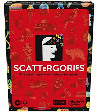 Hasbro Gaming Scattergories Classic Game, Party Game for Adults and Teens Ages 13 and up, Board Game for 2+ Players