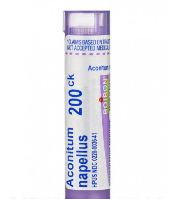 Boiron Aconitum Napellus 200Ck Homeopathic Medicine for Fever - 80 Pellets