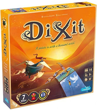 Dixit Board Game 2021 Refresh | Storytelling Game for Kids and Adults | Fun Family Party Game | Creative Kids Game | Ages 8+ | 3-8 Players | Average Playtime 30 Minutes | Made by Libellud