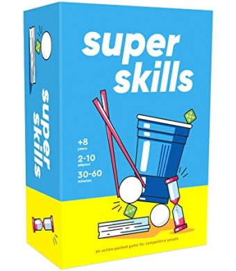 Super Skills - Action Game for Competitive People - Beat Your Friends at 120 Challenges - Fun Group Activity for Family Night or Party with Kids, Teens & Adults