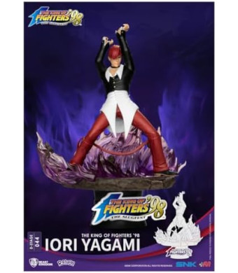 Beast Kingdom The King of Fighters: Iori Yagami DS-044 D-Stage 6-Inch Statue, Multicolor