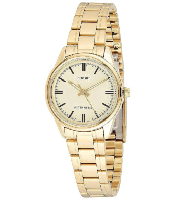 Casio Women's LTP-V005G-9A Gold Stainless Steel Analog Watch