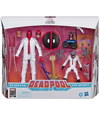 Marvel Comics 80th Anniversary Legends Series 6"-Scale Vintage Comic-Inspired Deadpool & Hit-Monkey Collectible Action Figure 2 Pack