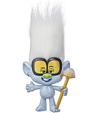 Trolls DreamWorks World Tour Rappin' Tiny Diamond Doll with Scepter and Fun Hair, Inspired World Tour, Toy for Girls 4 Years and Up