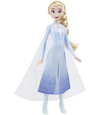 Disney Frozen 2 Elsa Frozen Shimmer Fashion Doll, Skirt, Shoes, and Long Blonde Hair, Toy for Kids 3 Years Old and Up