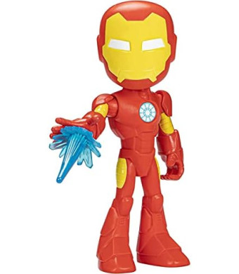 Spidey and His Amazing Friends Supersized Iron Man Action Figure, 9-Inch Avengers Action Figures, Marvel Super Hero Preschool Toys for 3+ Years