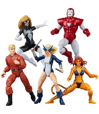 Marvel Legends Series The West Coast Avengers Collection, 5 Comics-Inspired Collectible 6-Inch Action Figures (Amazon Exclusive), Multi-color