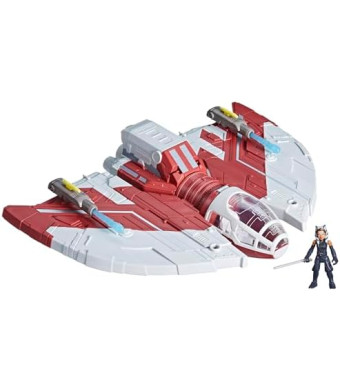 STAR WARS Mission Fleet T-6 Jedi Shuttle, 2.5-Inch Scale Ahsoka Action Figure Set, Ships, Toys for 4 Year Old Boys & Girls