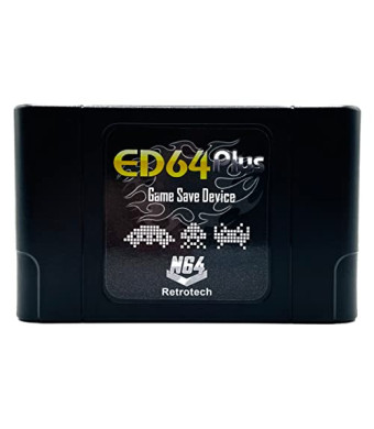 Retrotech ED64 Plus 340 In 1 Multi Game Cartridge For Nintendo N64 Video Game Console