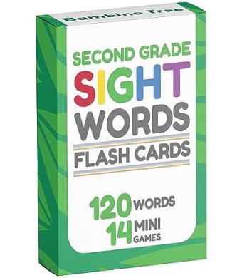 Sight Words Flash Cards Kindergarten - 120 High Frequency Words from Dolch's and Fry's Sight Word List for Ages 7-8 Years