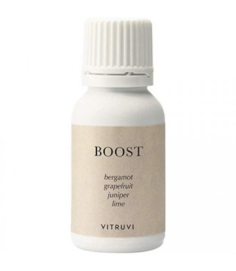 Vitruvi Boost, Fresh Essential Oil Blend, 100% Pure Juniper, Lime, Grapefruit and Bergamot oil (0.5 fl.oz)