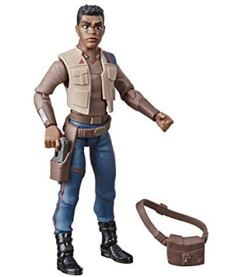 STAR WARS Galaxy of Adventures The Rise of Skywalker Finn 5"-Scale Action Figure Toy with Fun Blaster Action Movement