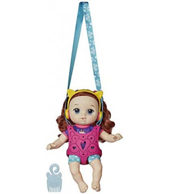 Littles by Baby Alive, Carry ‘n Go Squad, Little Zoe, Red Curly Hair Doll, Doll Carrier, Accessories, Toy for Kids Ages 3 Years and Up (Amazon Exclusive)