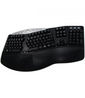 105KEY USB TRU-FORM MEDIA ERGO KEYBOARD BLACK HOT KEYS