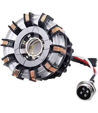 1:1 DIY Arc Reactor Heart Model Mark 2 with LED Action Figure Need to Assemble