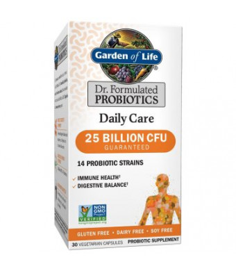 Garden of Life Dr. Formulated Daily Care Probiotics, 25 Billion CFU, 30 Ct