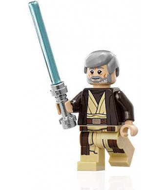 LEGO Star Wars Minifigure - Obi Wan Kenobi (with Hooded Coat and Jedi Lightsaber) 75052