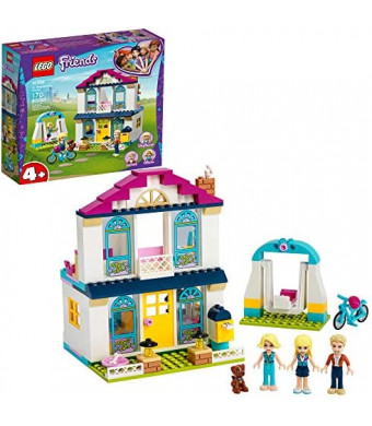 LEGO Friends 4+ Stephanie’s House 41398 Mini-Doll’s House, Lets Kids Role-Play Family Life Friends Stephanie, Alicia and James (170 Pieces)