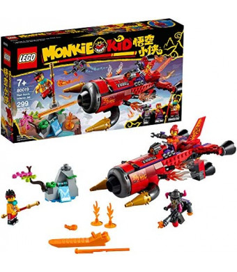 LEGO Monkie Kid Red Son’s Inferno Jet 80019 Building Kit (299 Pieces)