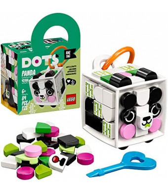 LEGO DOTS Bag Tag Panda 41930 DIY Craft Accessories and Decorations Kit; A Creative Gift for Kids Who Like to Make Their Own Bag Tags, New 2021 (84 Pieces)